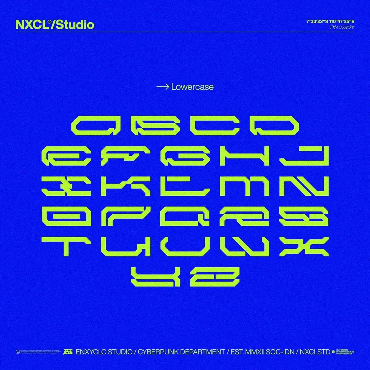 NCL BRAYQOSE EXPANDED - Cyberpunk Futuristic Font