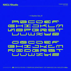 NCL BRAYQOSE EXPANDED - Cyberpunk Futuristic Font