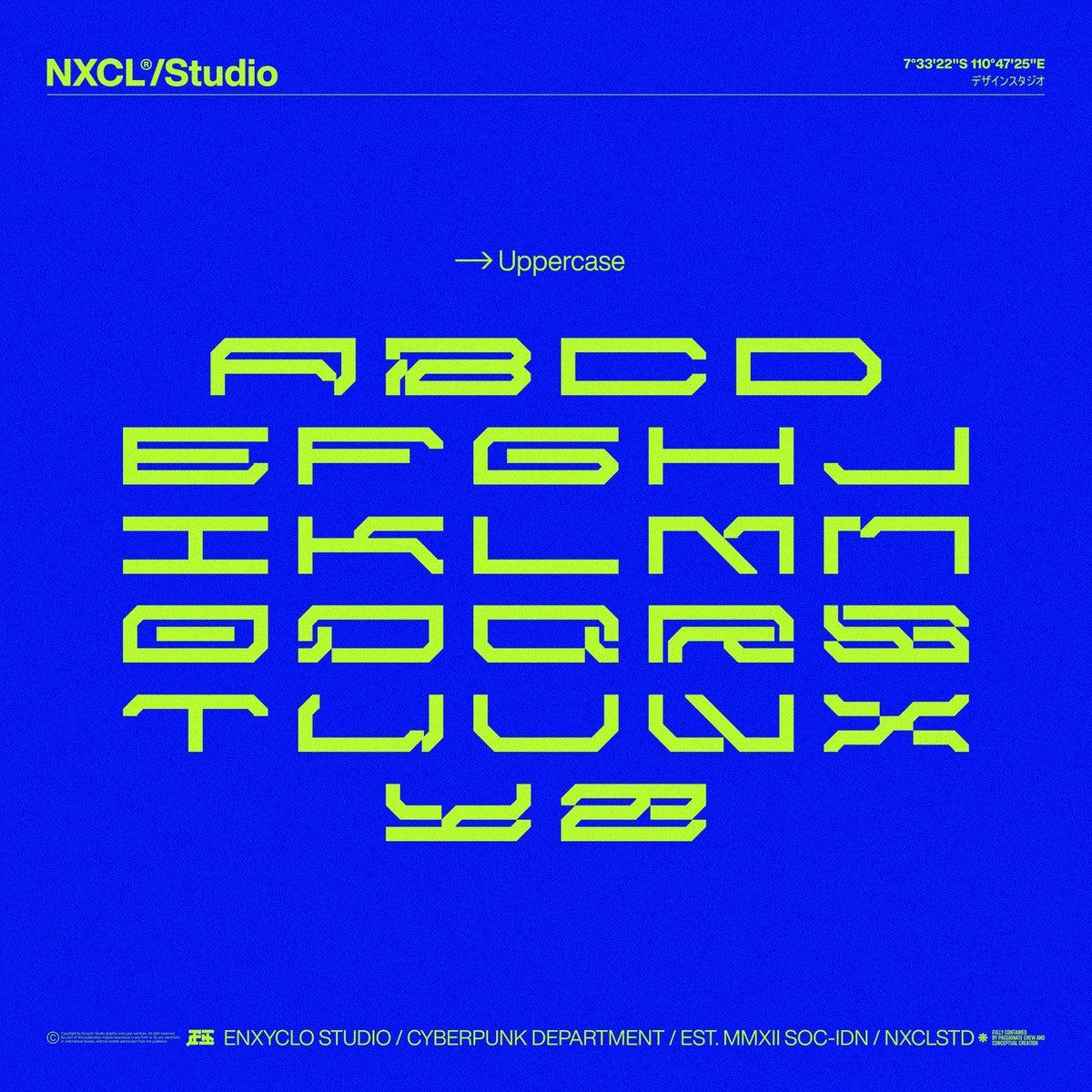 NCL BRAYQOSE EXPANDED - Cyberpunk Futuristic Font