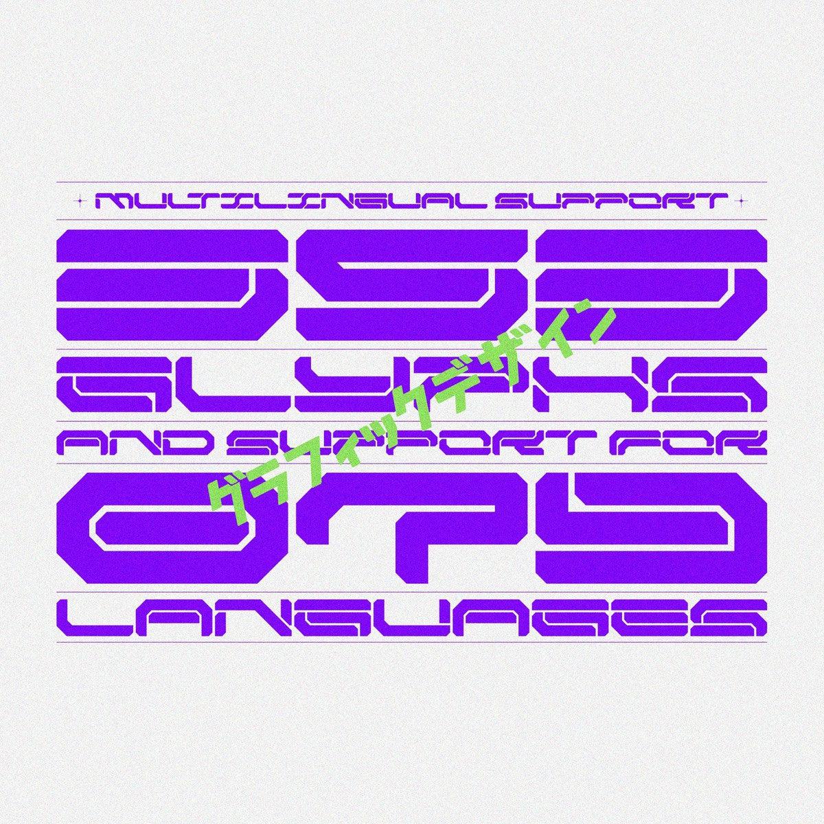 NCL BROESQ - Cyberpunk Futuristic Font