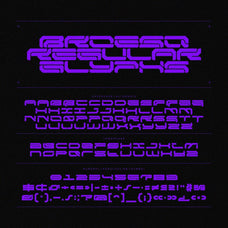 NCL BROESQ - Cyberpunk Futuristic Font