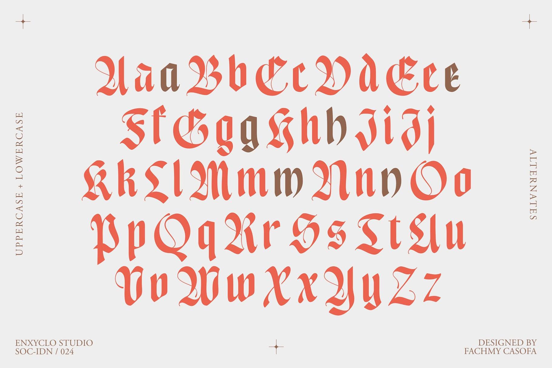 NCL Enigmatic Waesbendiy - Modern Medieval Blackletter Font