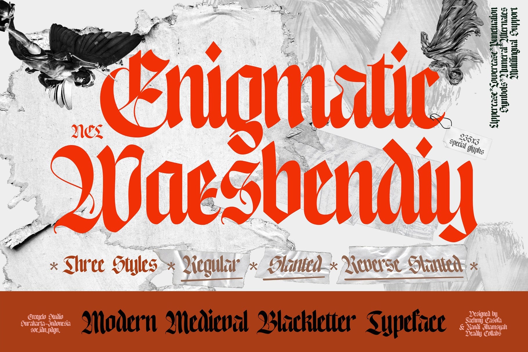 NCL Enigmatic Waesbendiy - Modern Medieval Blackletter Font