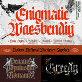 ENIGMATIC WAESBENDIY — Blackletter Font Family