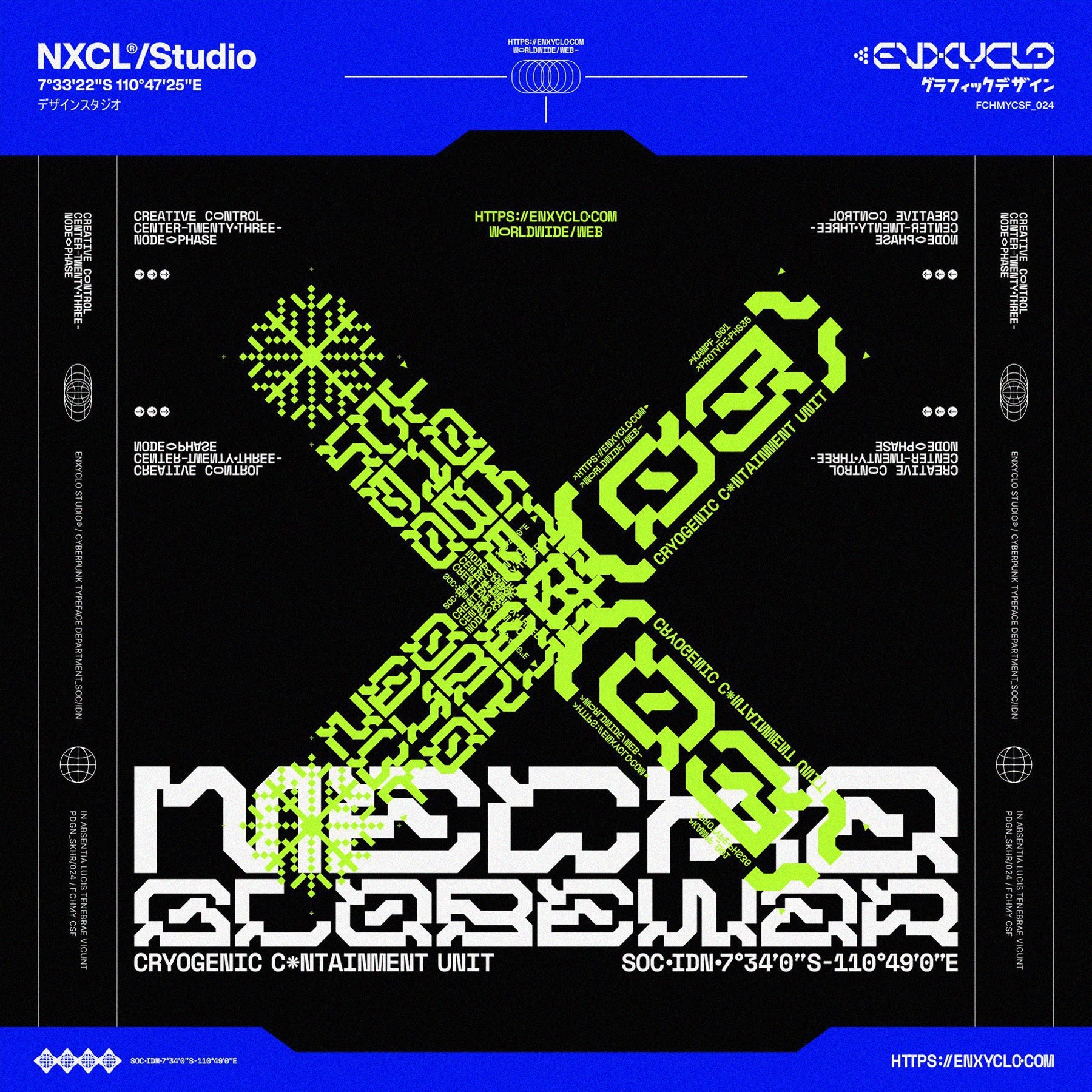 NCL GRAXEBEOSA - Cyberpunk Futuristic Techno Mecha Font