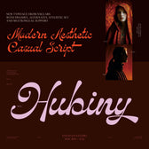 HUBINY — Elegant Script Calligraphy Font