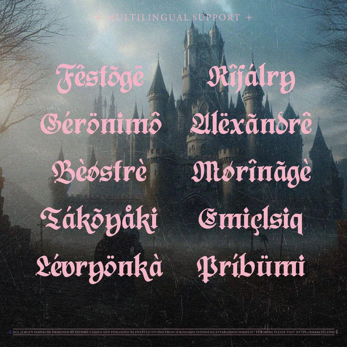 NCL Jurgen Farbache - Medieval Rounded Blackletter