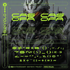 NCL Kamver - Futuristic Cyberpunk Space Techno Font