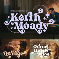 NCL Kerih Moady - レトロでグルーヴィーな太字フォント