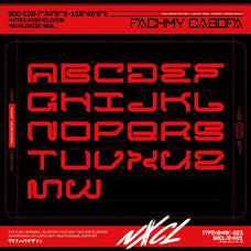NCL Megrabs - Industrial Brutalism Futuristic Font
