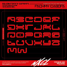 NCL Megrabs - Industrial Brutalism Futuristic Font