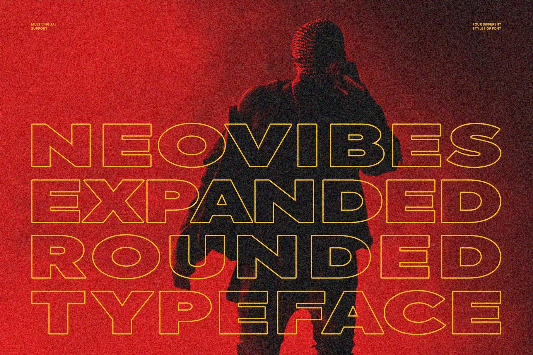 NCL NEOVIBES - Bold Expanded Sans Font