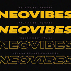 NCL NEOVIBES - Bold Expanded Sans Font