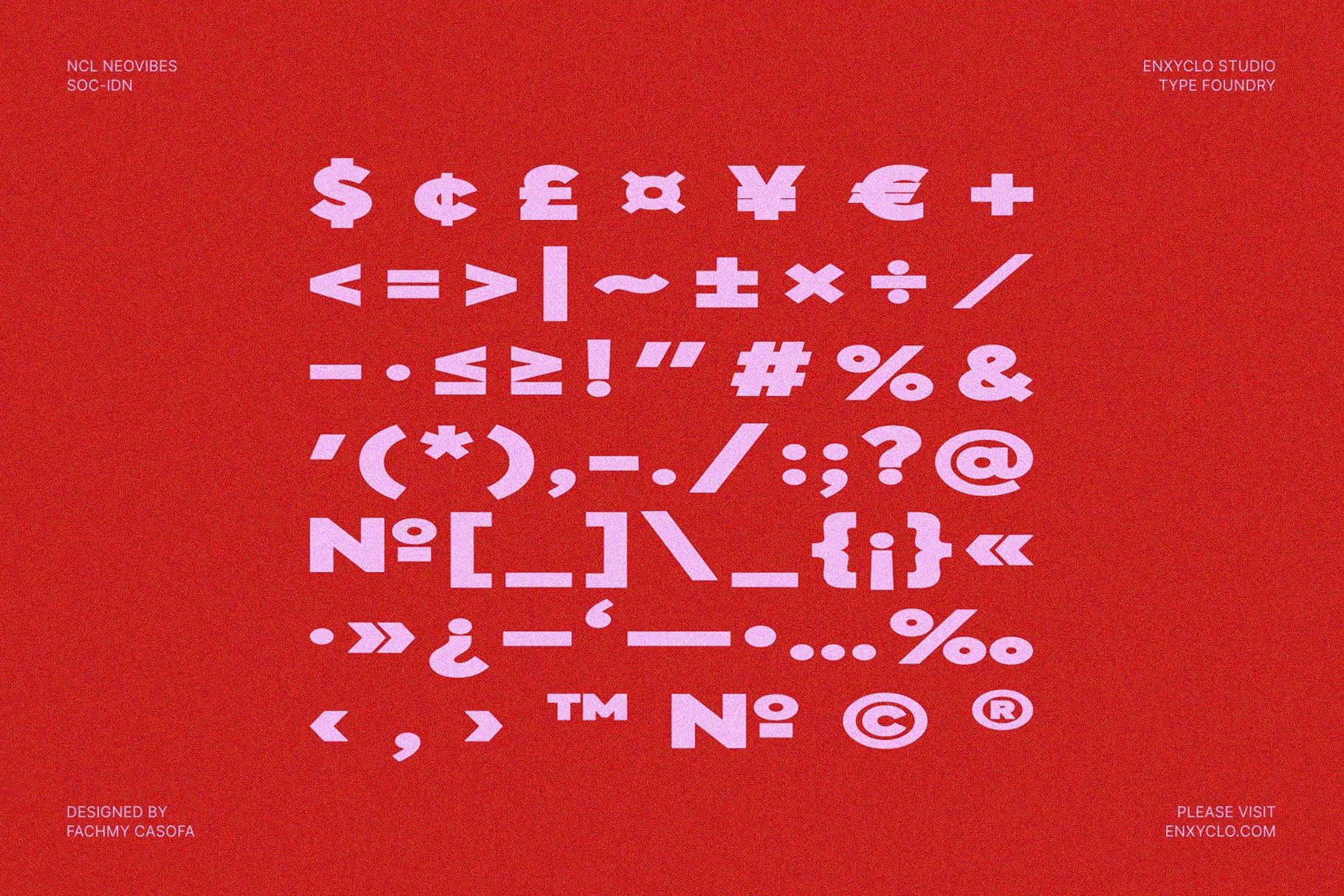 NCL NEOVIBES - Bold Expanded Sans Font