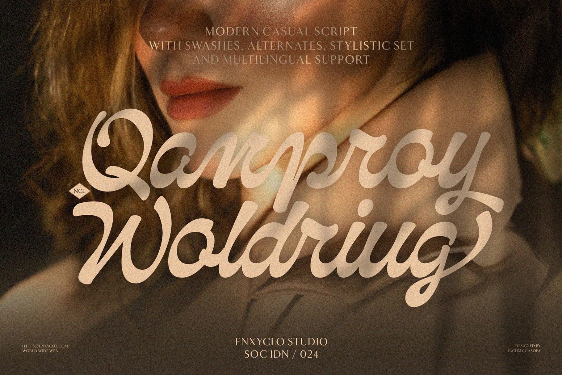 NCL Qanproy Woldriug - Modern Casual Elegant Script