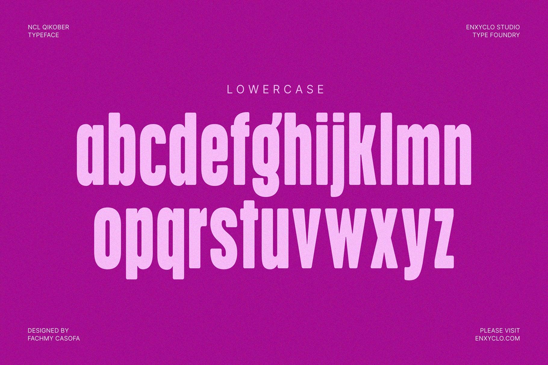 NCL Qikober - Bold Rounded Condensed Font