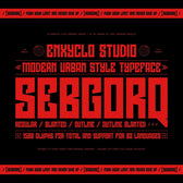 SEBGORQ — Industrial Font