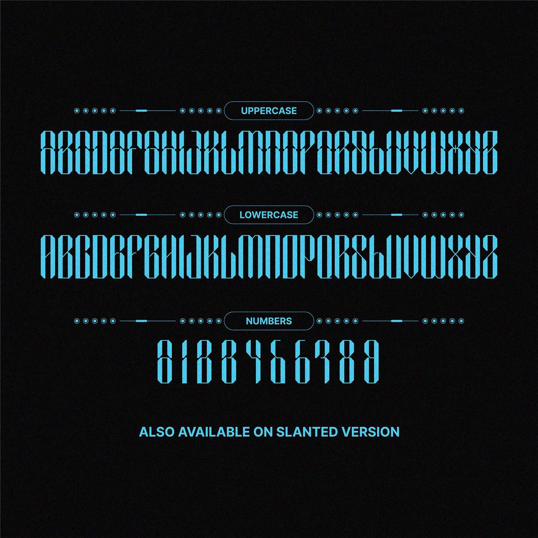 NCL Sephyrok - Cyberpunk Futuristic Tech Condensed Font