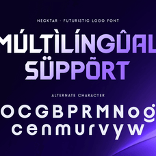 Necktar – Futuristic Logo Font by Dareco Studio, preview 13