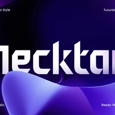 Necktar – Futuristic Logo Font by Dareco Studio, preview 2