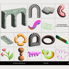 Neo 3D Postmodern Elements
