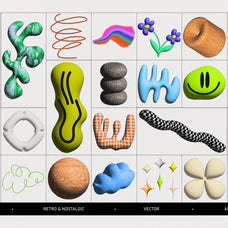 Neo 3D Postmodern Elements