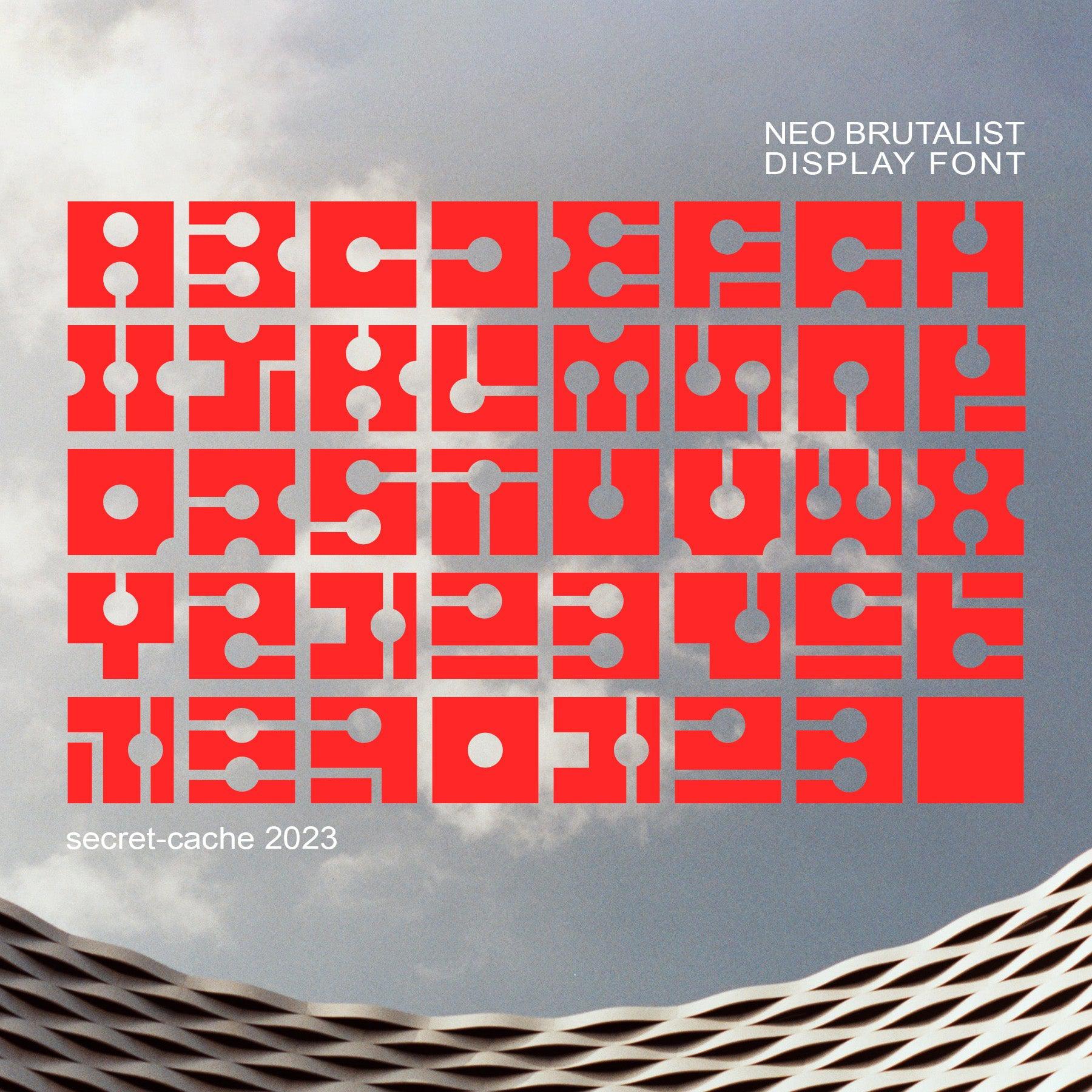 Neo Brutalist Display Font