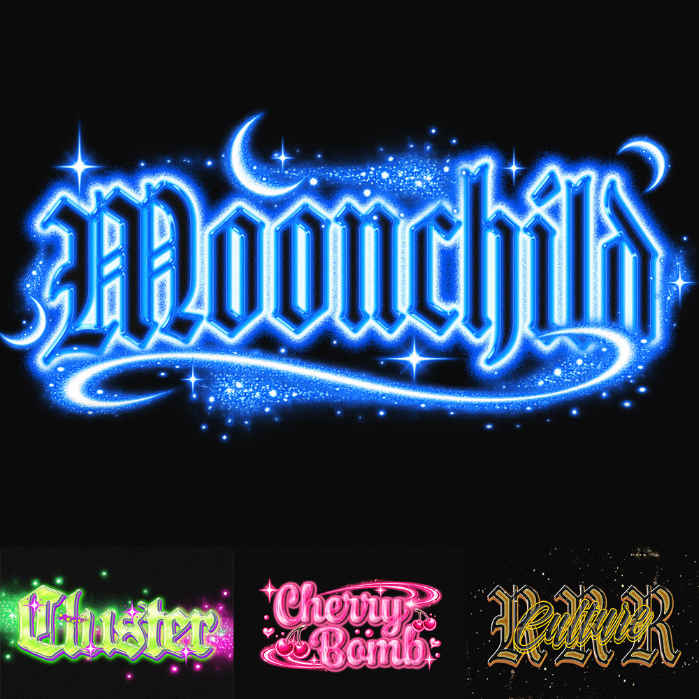 Neon Brush Gothic Text Effect by Matsero – Studio 2am