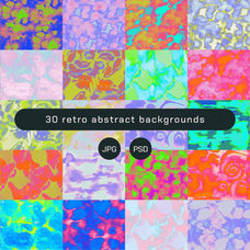 Neon Inks Retro Textures 7000px+