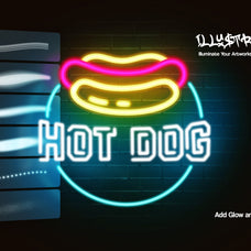 Neon Light Procreate Brushes
