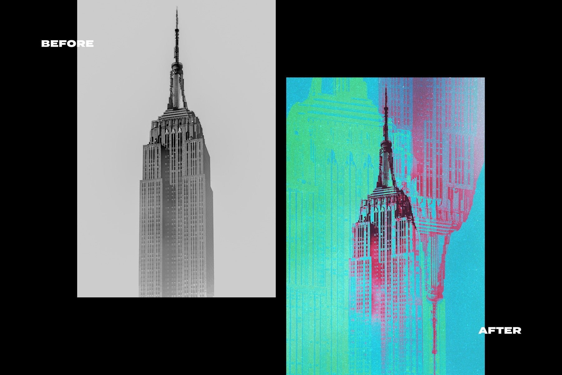 Neon Negative Photo Effect