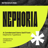 Nephoria Condensed Sans Serif Font