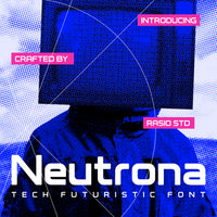 Neutrona Tech Futuristic Font