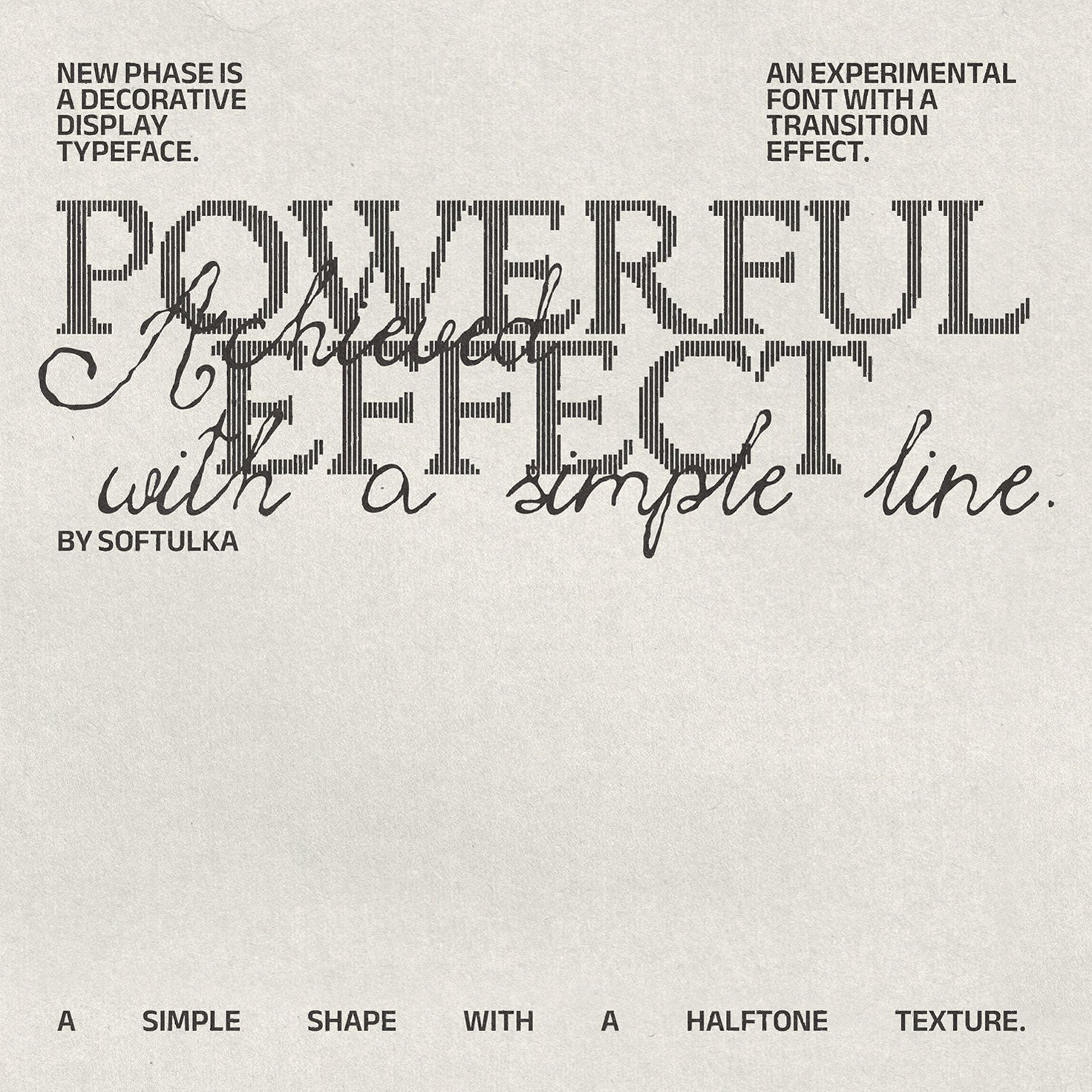 アート・デザイン・音楽 NEUE Schriften. / New Typefaces. New Phase Typeface by Softulka – Studio 2am