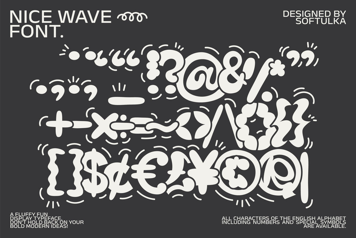 Fun. Price Font Nice Wave Font - Fun Display Typeface by Softulka