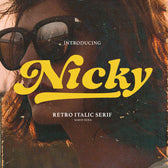 Nicky - Retro Italic Serif