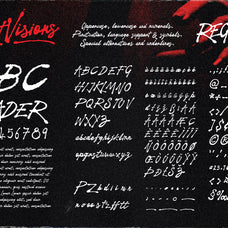 Night Visions: An Unsettling Hand-Drawn Brush Script Font