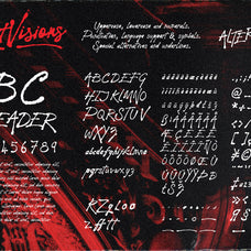Night Visions: An Unsettling Hand-Drawn Brush Script Font