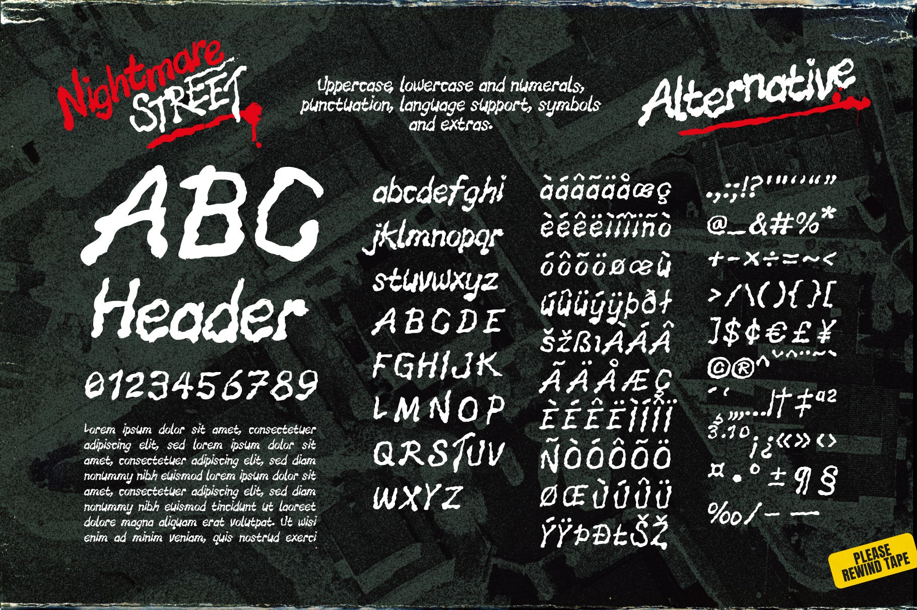 Nightmare Street - The Retro Horror Font