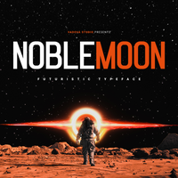 Noblemoon Futuristic Typeface Font