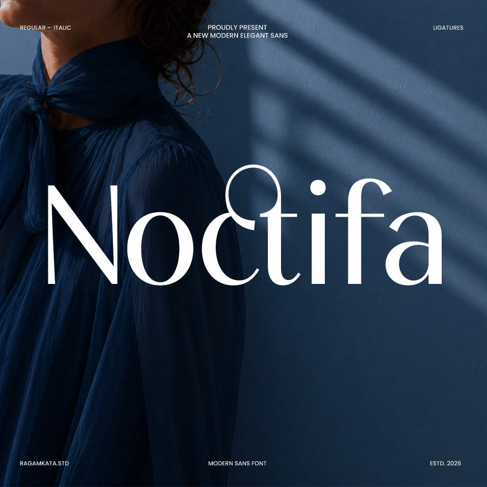 Noctifa – Modern Luxury Sans Font by Ragamkata Studio, preview 1
