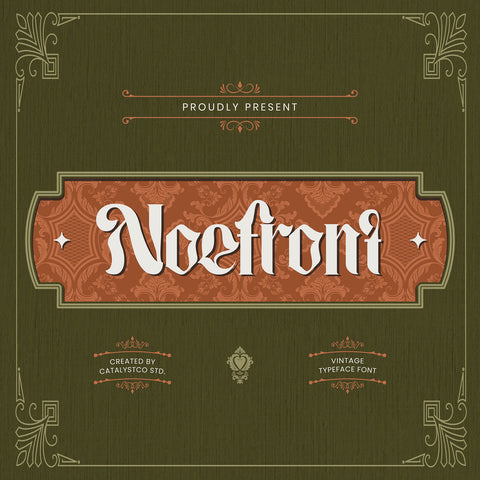 Noefront Vintage Typeface Font