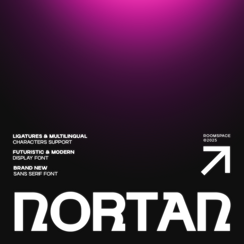 Nortan – Futuristic Modern Display Sans Font