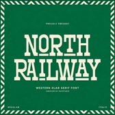 North Railway - Western Slab Serif Font