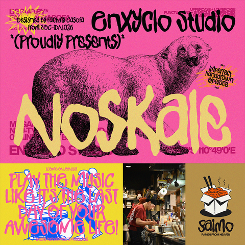 NOSKALE — Imperfect Handdrawn Branding Font