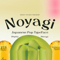 Noyagi – Vintage Japanese Pop Font