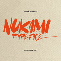 Nukami Display Typeface