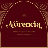 Nurencia Decorative Display Typeface Font