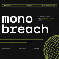 NV Monobreach – Modern Monospace Font Family