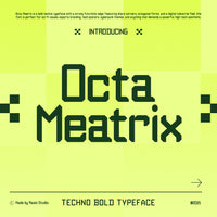 Octa Meatrix Techno Bold Typeface Font